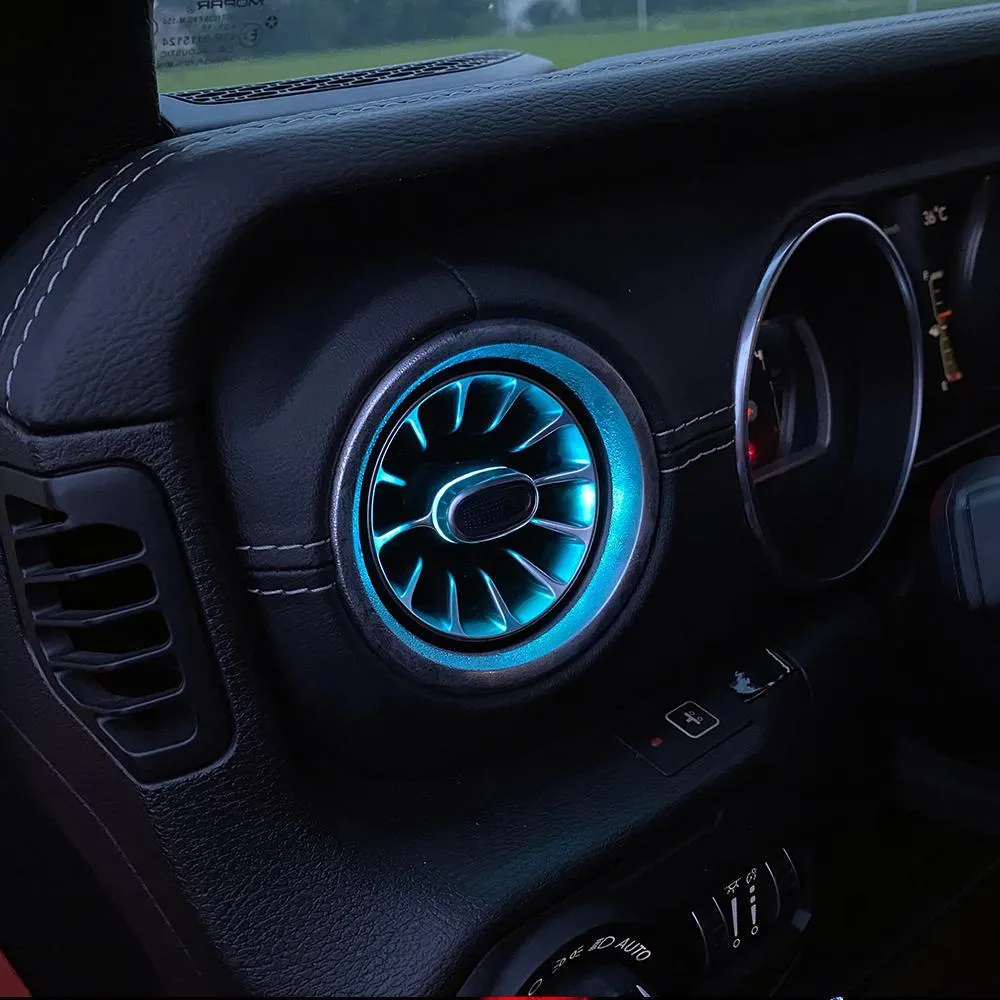 Turbo Air AC Vent W/ Ambient Light For 18+ Jeep Wrangler JL/ Gladiator JT product image