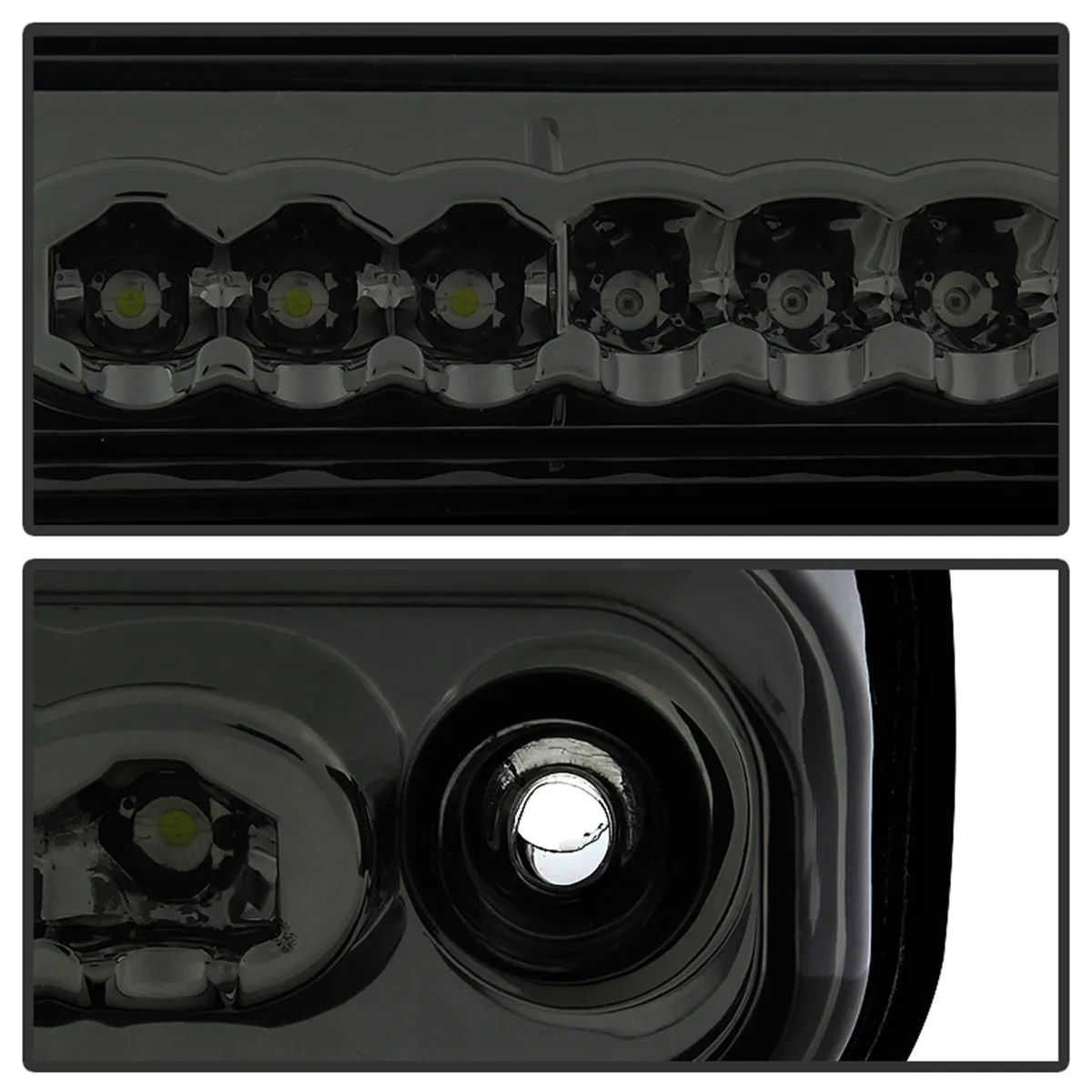 XTune LED Tail Lights; w/3rd LED Brake Light; Smoke; product image