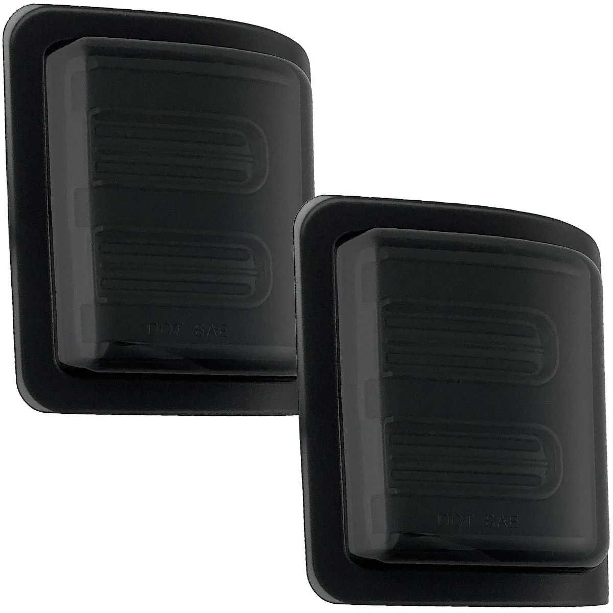 Ford 08-16 F250f350 Superduty Side Mirror Lenses 2-Piece Set w Ultra High-Power Amber Oled Running Lights Ultra High-Power Amber Scanning Oled Turn Signals - Smoked Lens product image