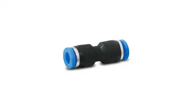 Vibrant Performance Straight Vacuum Fitting; Union; For 0.156 in. OD Tubing; 150 PSI Maxiumum Operating Pressure; Plastic;
