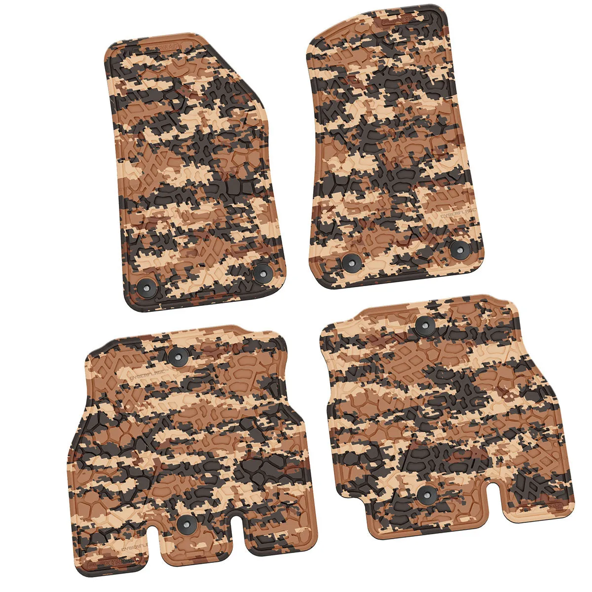 18-24 Jeep JLU 4 Dr Front and Rear -Tire Tread/Scorched Earth Scene - Black product image