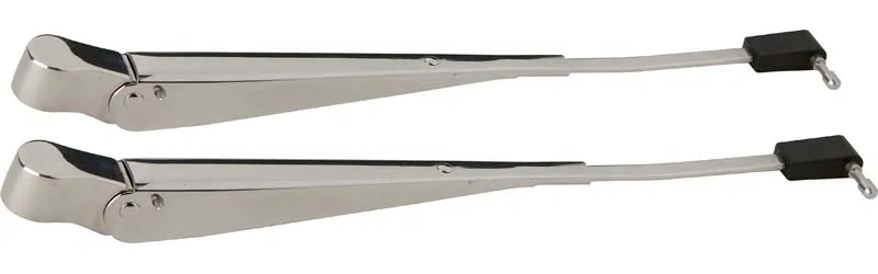 Jeep YJ Windshield Wiper Arms Pair 87-95 Wrangler TJ Polished Silver Kentrol product image