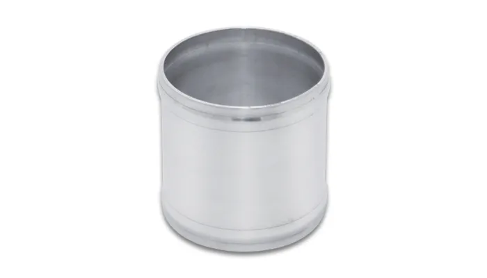 Vibrant Performance Aluminum Joiner Coupler; 1 in. Tube OD; 3 in. Length; 2mm Wall Thickness; 6063 Aluminum; Polished;