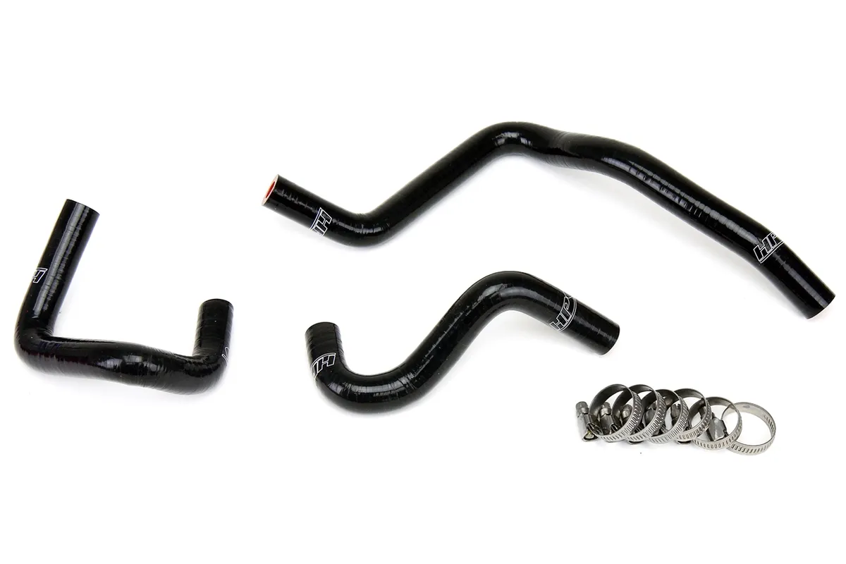 HPS Performance Black Reinforced Silicone Engine Oil Cooler Coolant Hose Kit for Nissan 03-06 350Z 3.5L V6 VQ35DE product image