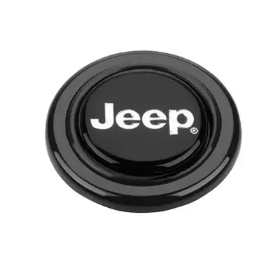 Grant Mopar Licensed Horn Button; Black Plastic; Jeep; Signature Wheels;