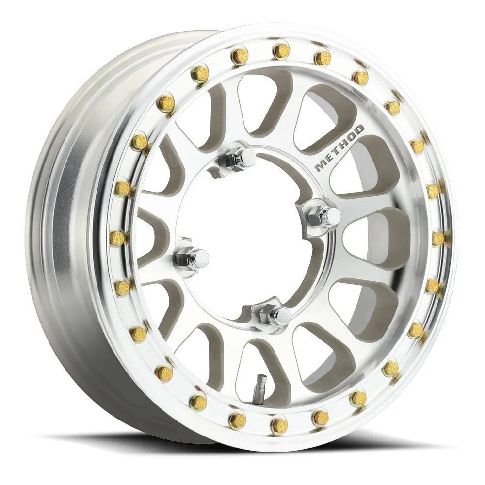 Method Race Wheels Mr401r UTV Beadlock 15x5 2.5+2.5/0mm Offset 4x156 127mm Centerbore Raw Mac