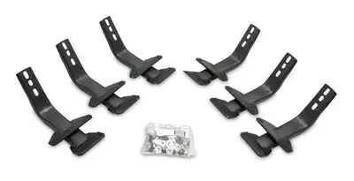 Go Rhino Go Rhino 6841555 - OE Xtreme Side Steps - Mounting Brackets Only -Textured Black