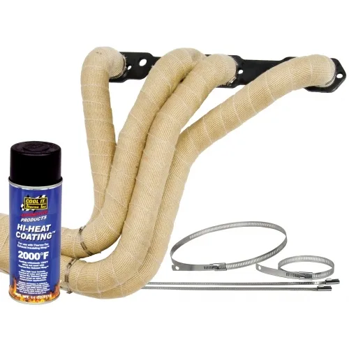 Exhaust Wrap 2 Inch x 50 Foot Natural Color 1 Roll Kit Up to 2000 Degree F Motorcycle/4 Cyl Applications Thermo Tec product image