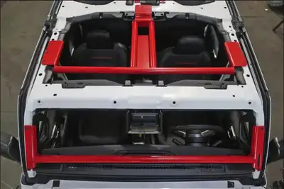 Rock Hard 4X4 Rock Hard 4x4 Bolt-In Ultimate Sport Cage Brace Kit, Front - 2024+ JL/JT