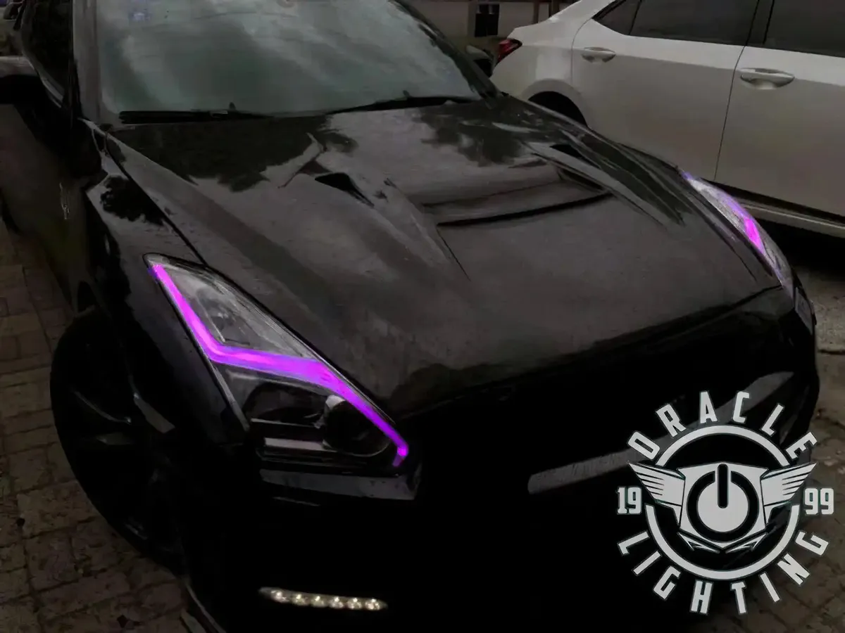Oracle Lighting 2015-2024 Nissan Gt-R Colorshift "lightning Bolt" Rgb+w Headlight DRL Upgrade Kit product image