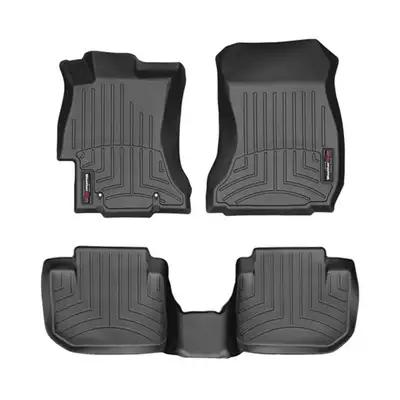 Weathertech 2012 + Subaru Impreza Front and Rear Floorliners Does not fit WRX models Black