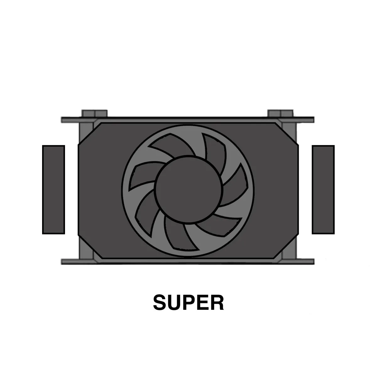 Series-3 Oil Cooler - 32-Row w/12-Volt Fan product image