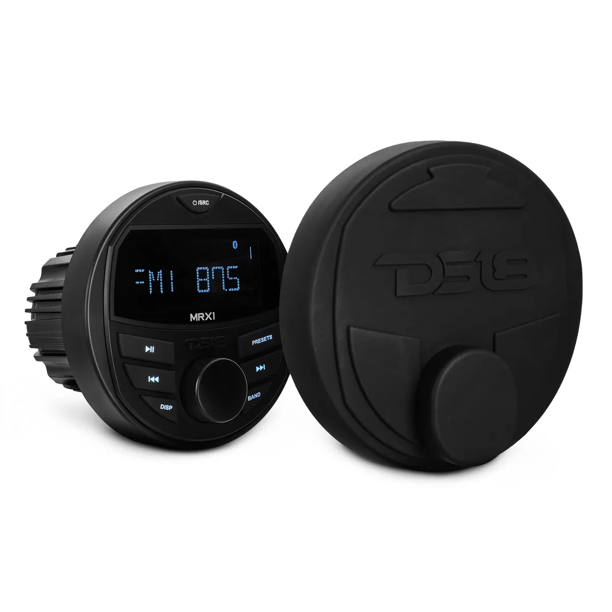 DS18 2 .75” | Lcd Screen | 1 Zone | 4 Volts Output | bt | Rds | 4 x 40 Watts | Silicone Cover 2 Zones Marine And Powersports Headunit