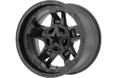 KMC Wheels XD Series XD827 Rockstar III Wheel 20x10 5x5/5x5.5 24mm Offset Matte Black - CJ/JK/JL/JT