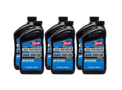 Red Line Oil Pro-Series 5w40 Oil Case 6 x 1 Quart Diesel