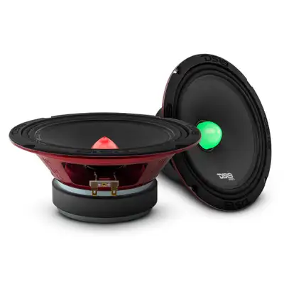 DS18 PRO-X 8" Mid-Range Loudspeaker with RGB Light Bullet 275 Watts Rms 4-Ohm