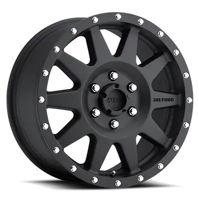 Method Race Wheels Aluminum Wheels 15x7 The Standard MR301 Bolt Pattern 6 On 139.7 Offset -6 Lip Size 2.36 Matte Black MB Method