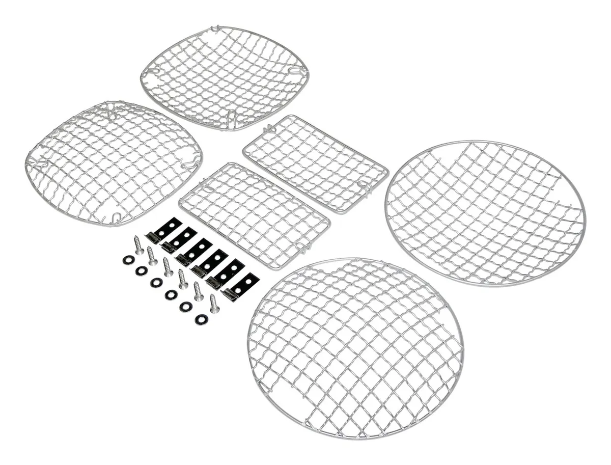 Crown Automotive Jeep Replacement RT Off-Road - Stainless Stainless Stone Guard Set