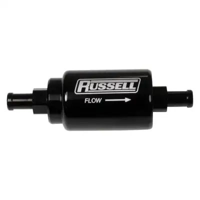 Edelbrock Russell 650623 5/16 Male To 5/16 Male, Check Valve Barbed Black Anodized