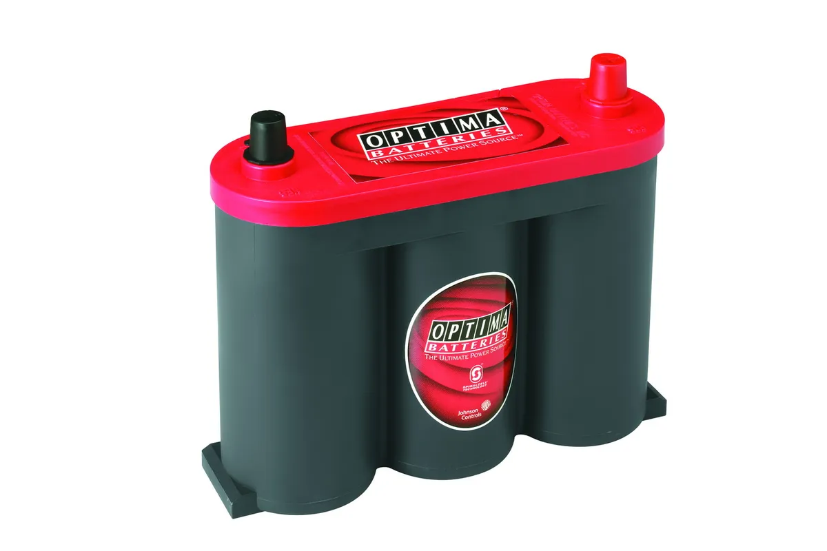 RedTop® Battery; UNBOXED; Group 6V; Cold Crank Amps 800; Crank Amps 1000; Reserve Capacity 100; Ampere Hour 50; Top Terminal; L-10 in.; W-3 9/16 in.; H-8 1/8 in.; product image