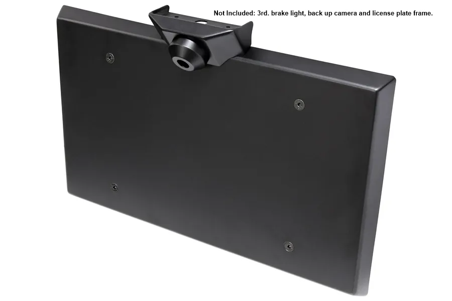 Rock Jock JL Spare Tire Mount Delete And Vent Cover 18-Up Wrangler JL Includes Back-Up Camera and 3rd. Brake Light Mount All Mounting Hardware RockJock 4x4
