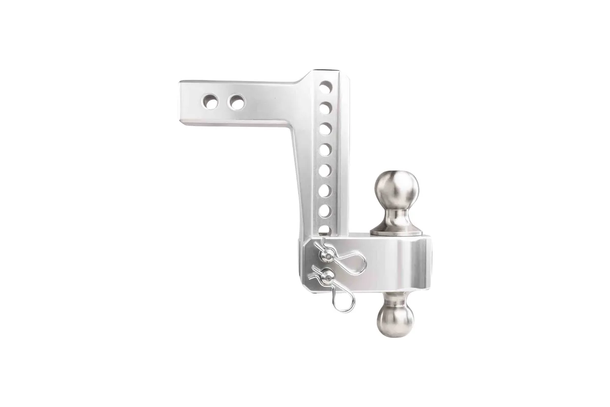 2.0" Aluminum Medium Duty Hitch 6" Drop/Rise w/ Stainless Steel Dual Ball product image
