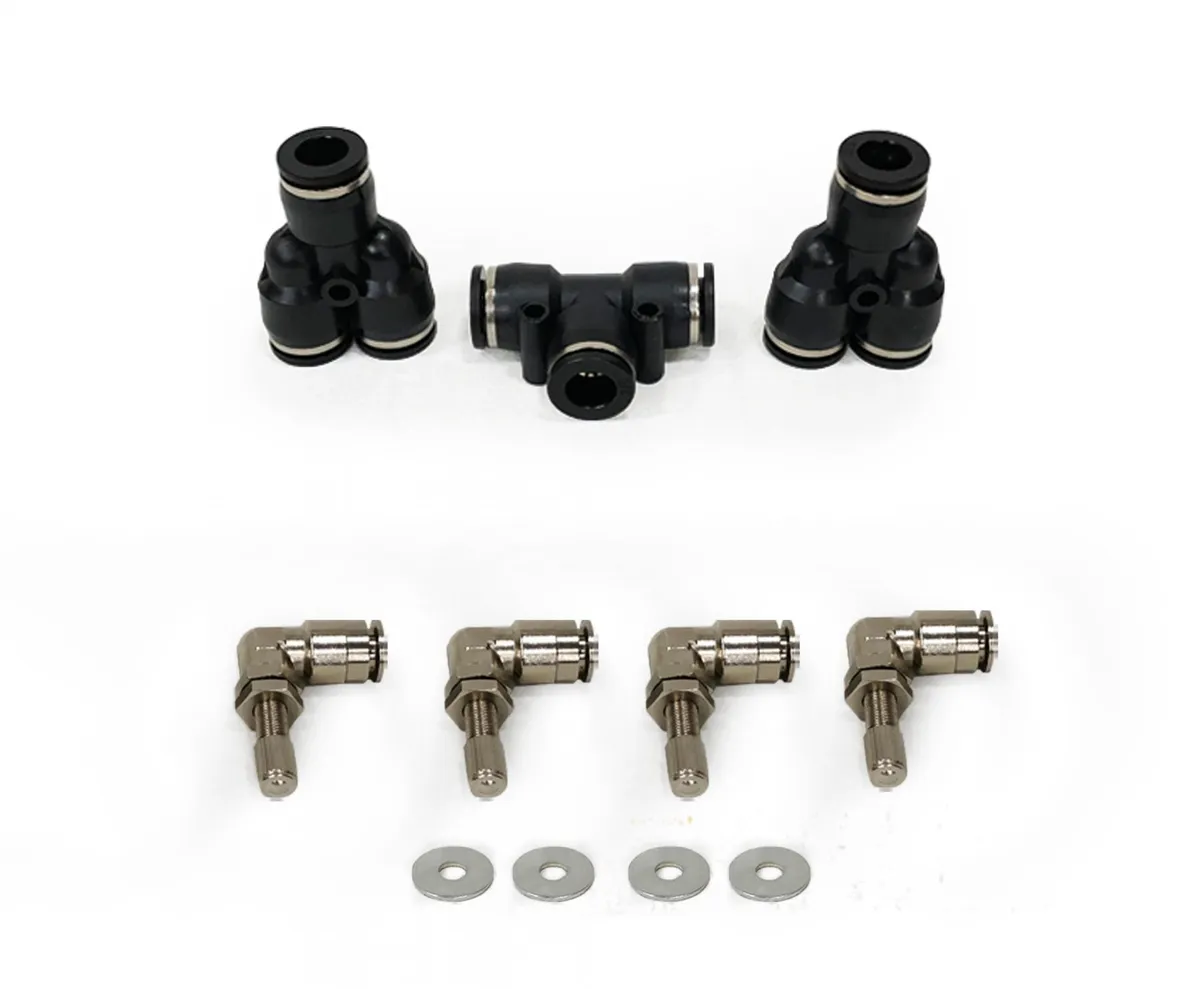 Gladiator Tire Inflator System 4 Tire For 19-25 Jeep Gladiator W/Engine Mount With Box, Fittings, Hoses and Storage Bag Black UP Down Air product image