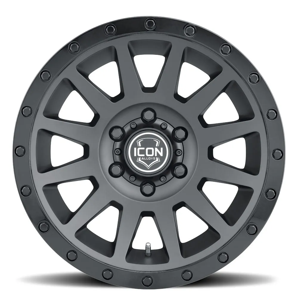 ICON Alloys Compression, Double Black, 18 x 9 / 6 x 135, 6mm Offset, 5.25" BS product image