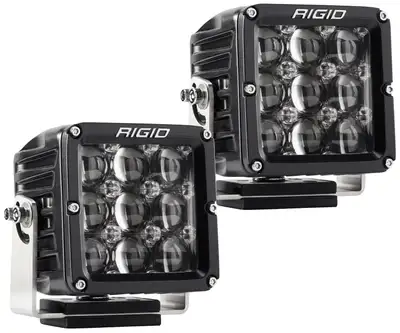 RIGID Industries Rigid D-Xl Pro LED Light, Hyperspot Optic, Surface Mount, Black Housing, Pair