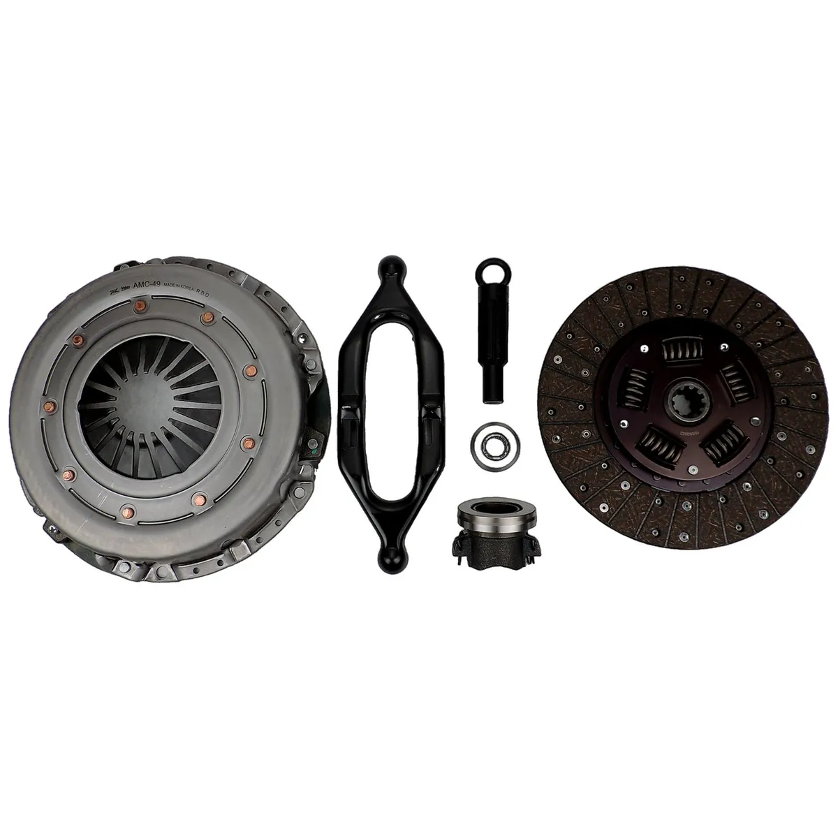 Clutch Kit; Incl. Clutch Disc/Pressure Plate/Clutch Throwout Bearing/Pilot Bearing/Clutch Release Fork; 10.5 in. Disc; 10 Splines; 1.125 in. Spline Dia.; product image