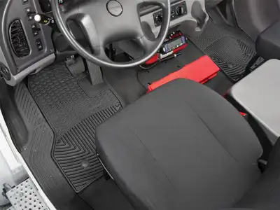 Weathertech 2004 - 2015 Freightliner M2 Black Front Rubber Mats