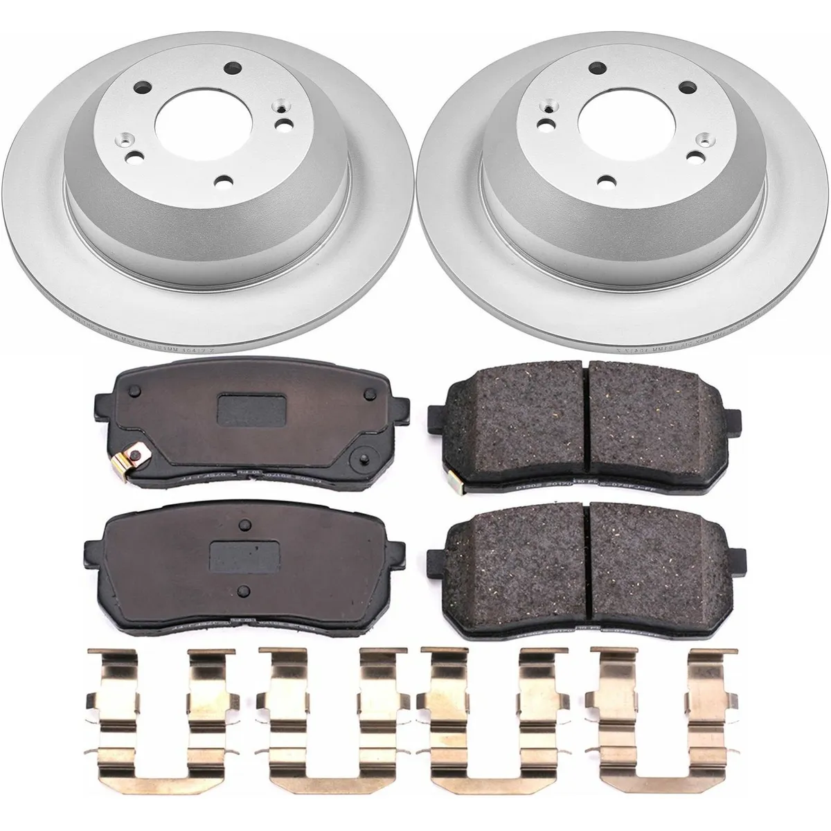 Z17 Geomet Coated Rotor Kit: Genuine Geomet Fully Coated Rotors; Ceramic Pads W/Hardware product image