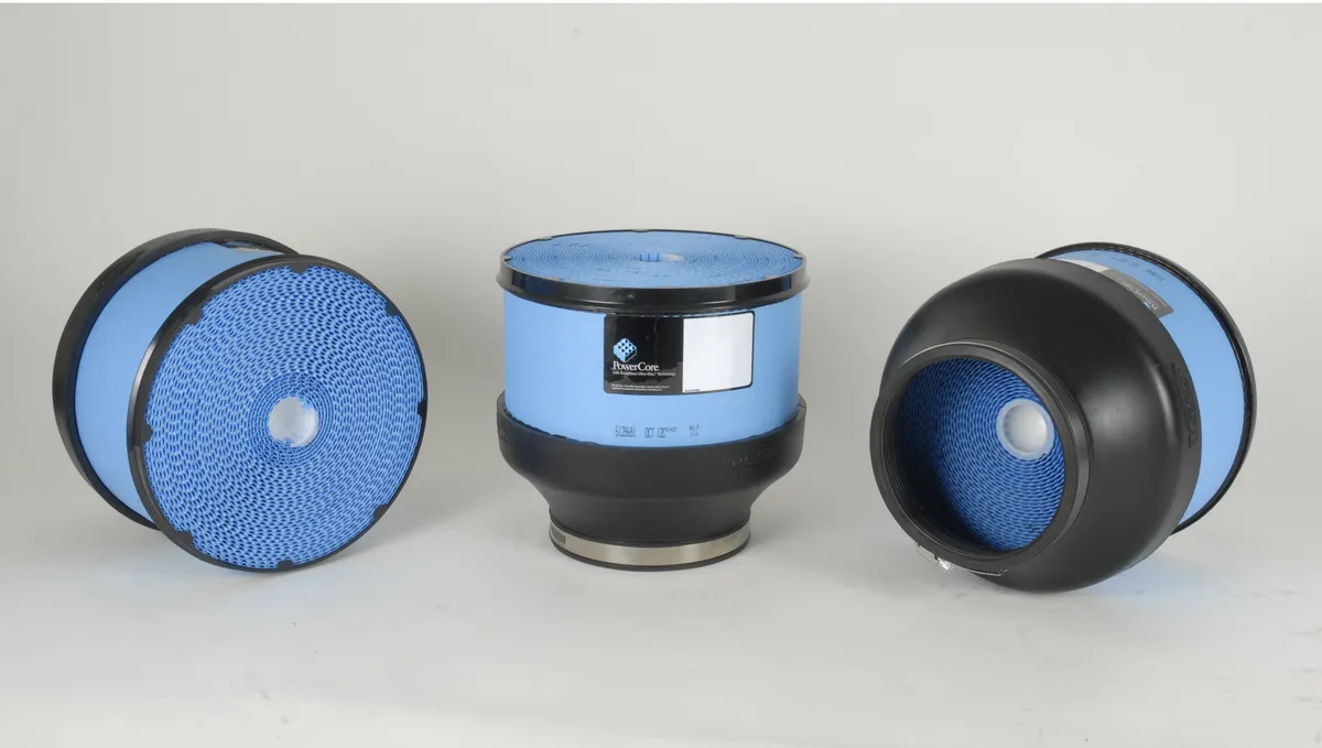 PowerCore® Gas Air Filter; Round Straight; 5 in. Flange ID; 8 in. Width; 8 in. Length; Fits PN[168576]; product image