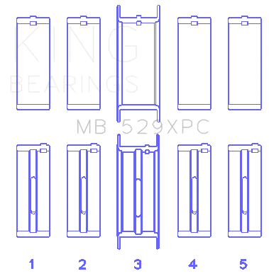 Main Bearing Set For Ford 260ci 289ci 302 5.0l Windsor product image