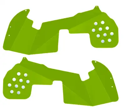 Steinjager Steinjäger Fenders Wrangler JL 2018 to Present Inner Front Only Gecko Green