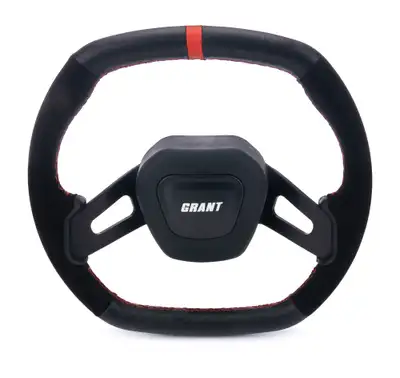 Grant C8 Performance Steering Wheel; Orange Center Stripe;