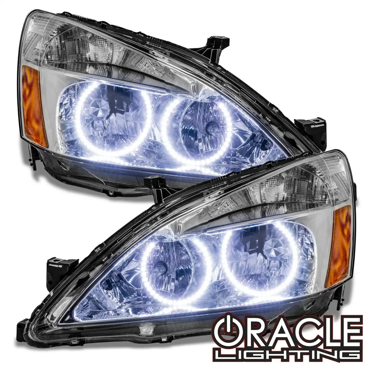 Oracle Lighting ORACLE Lighting 2003-2007 Honda Accord CoupeSedan Pre-Assembled LED Halo Headlights