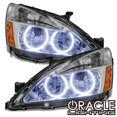 Oracle Lighting ORACLE Lighting 2003-2007 Honda Accord CoupeSedan Pre-Assembled LED Halo Headlights