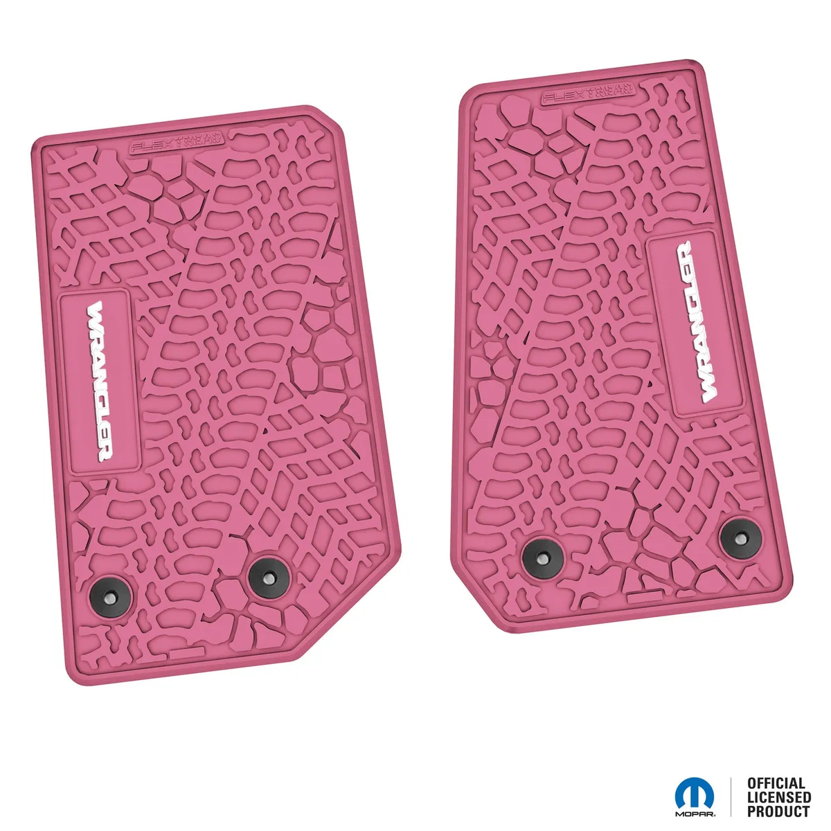 14-18 Jeep JK 2 Dr Front -Tire Tread/Scorched Earth Scene w/ Wrangler Insert - Black w/ Pink Insert product image