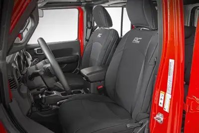 Rough Country Rough Country Neoprene Seat Cover Set Black - JL 4Dr