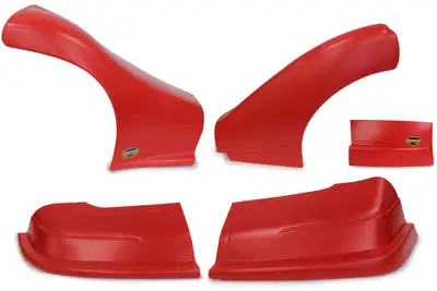 Dominator Race Body Dominator Late Model Nose Kit Red