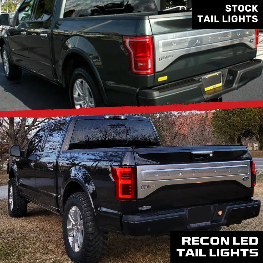 Ford F150 15-17 And Raptor 17-19 Replaces OEM LED Style Tail Lights w Blind Spot Warning System Oled Tail Lights - Cle product image