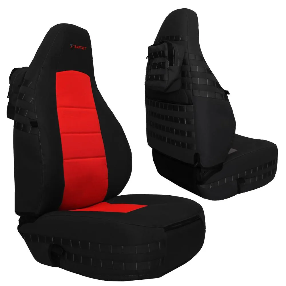 Front Tactical Seat Covers for Jeep® Wrangler TJ 1997-02 (PAIR) w/ MOLLE Bartact product image