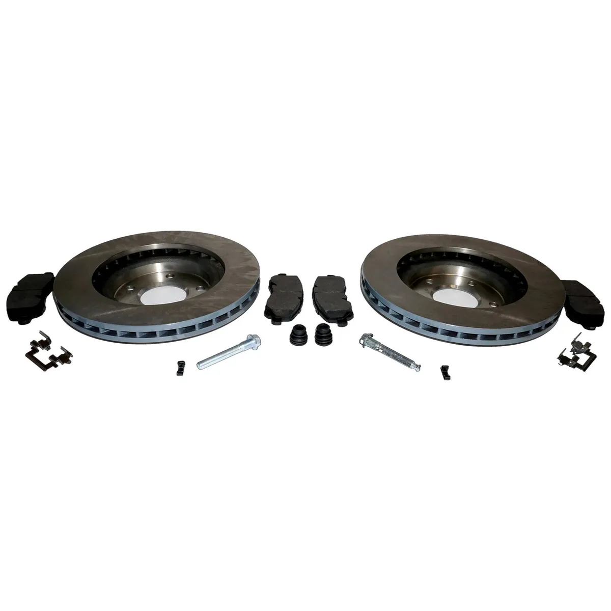 Blackunpainted Disc Brake Service Kit Front Disc Brake Service Kit;includes Rotors, Pads, Pad Springs, Caliper Pins, And Caliper Pin Boots product image