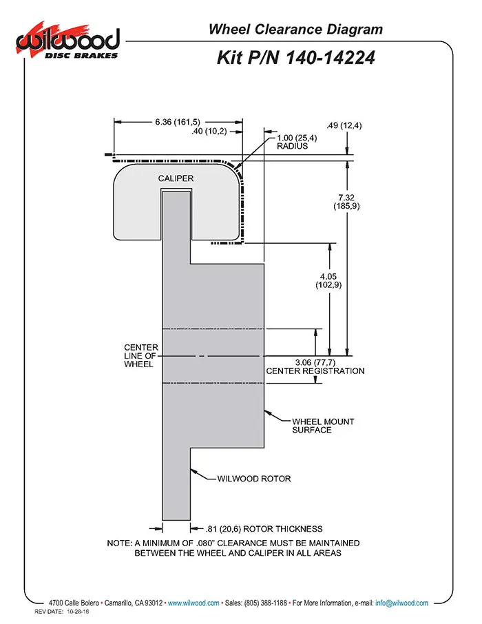 1964 - 1974 Buick, Chevrolet, Oldsmobile, Pontiac Forged Dynalite-MC4 Rear Parking Brake Kit - 140-14224 product image