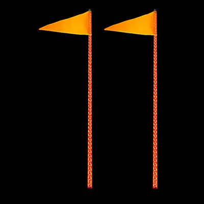 Quake LED Quake LED - Qw827 - 6 Foot RGB Accent LED Whip Light Dual Quad-Lock/Interlock