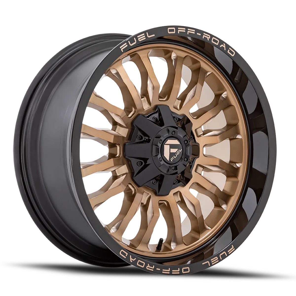 Aluminum Wheels 22X10 Arc D797 8 On 170 Platinum Bronze/Black Lip 125.1 Bore -18 Offset Fuel Off Road Wheels product image