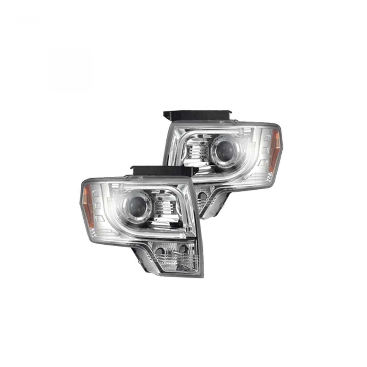 Recon Accessories Ford F150 And Raptor 09-14 Projector Headlights w Ultra High Power Smooth Oled Halos And DRL Attn Does Not Fit 13-14