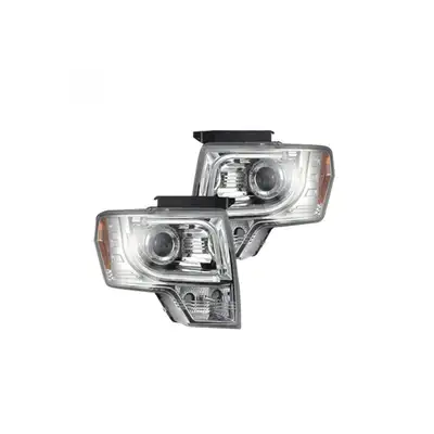 Recon Accessories Ford F150 And Raptor 09-14 Projector Headlights w Ultra High Power Smooth Oled Halos And DRL Attn Does Not Fit 13-14