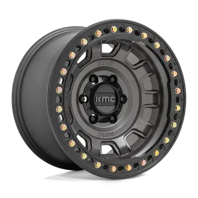 KMC Wheels Tank Beadlock 17x9 8x6.5 38mm Satin Black